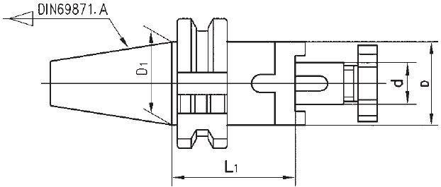 Combi Face Mill Arbors for CNC DIN69871 Shank