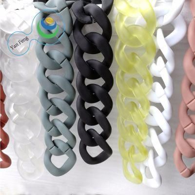 Od40*33mm Fashion Transparent Plastic Shoulder Chain for Handbag Accessories