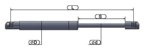 Gas Spring for Bed Hardware Parts