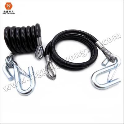 Superior Quality PVC Coated Steel Wire Rope Sling with Strong Snap Hook Carabiner