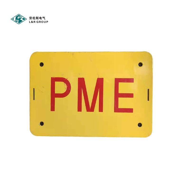 Outdoor Warning Tin Sign Aluminum Danger Plate for Cement Pole