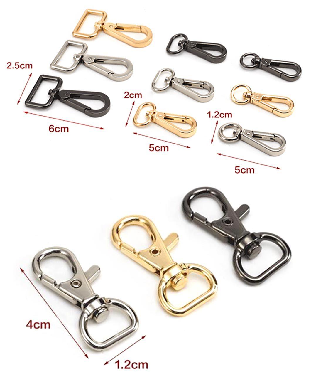 Silver Metal Dog Snap Hook Zinc Alloy Swivel Snap Hook Lobster Clasp for Dog Leash