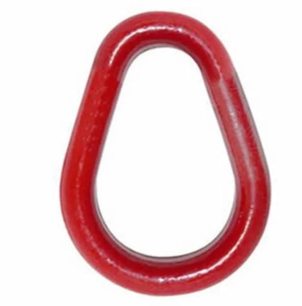 Yellow Zinc Plating G70 Forged Pear Shaped Link for Lifting