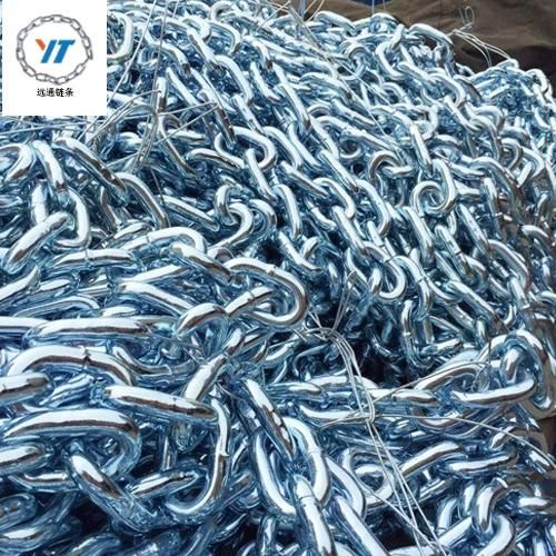 Blue White Colour Link Chain, Silver Chain, Link, Hook Chain