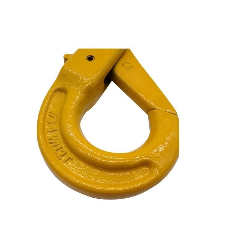 G80 Clevis Grab Hook with Wings and Cotter Pin Powder Plastified Clevis Shortening Grab Hook with Safety Pin