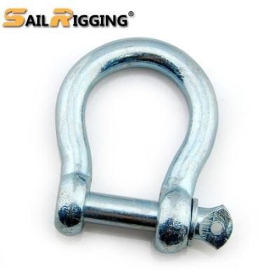 High Strength Electro Galvanized European Type Large Bow Shackle