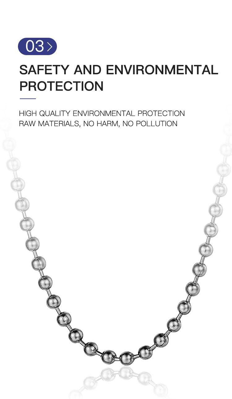 Wholesale Multi-Diameter Metal Adjustable 3.2mm Stainless Steel Ball Chain