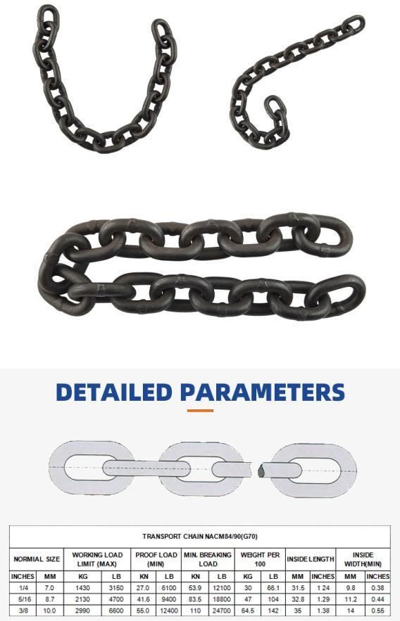 Black Marine Anchor G80 Chains for Lifting