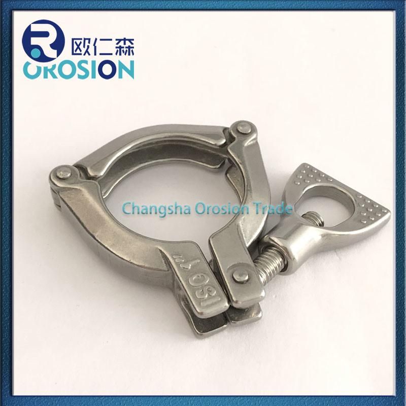 SS304 Stainless Steel Sanitary Tri-Clamps Double Pin