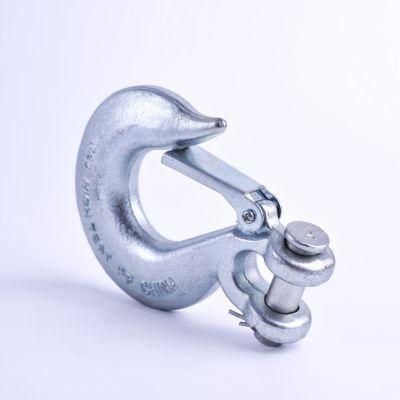 Drop Forged Us Type Alloy Steel Lifting Safety Clevis Slip Hook H331/A331 with Latch