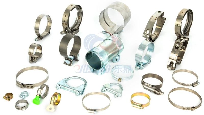 2.5" 3" 4" 5" 304 Zinc Plated Stainless Steel Band Clamp