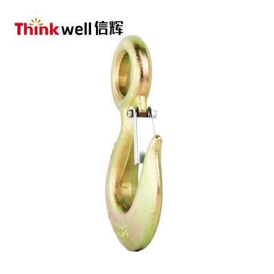 Yellow Zinc 320c Eye Hook with Latch