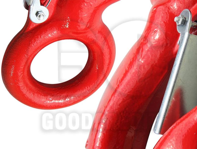 Us Type A320 Galvanized Alloy Steel Drop Forged Locking Lifting Eye Hook