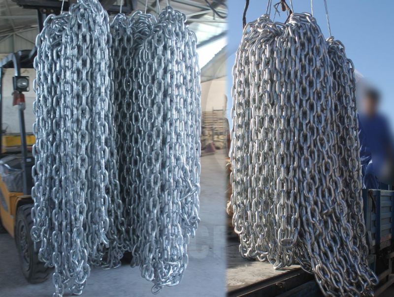 English Standard Galvanized Welded Short Link Chain of Carbon Steel with High Quality and Low Price