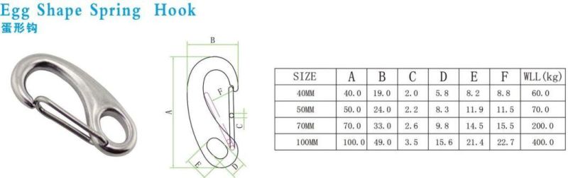 Spring Snap Hook Stainless Steel Material