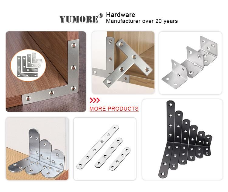 Stainless Steel Pipe Triangle Corner Reinforcing Glass Clamp Chair Flat L Bracket