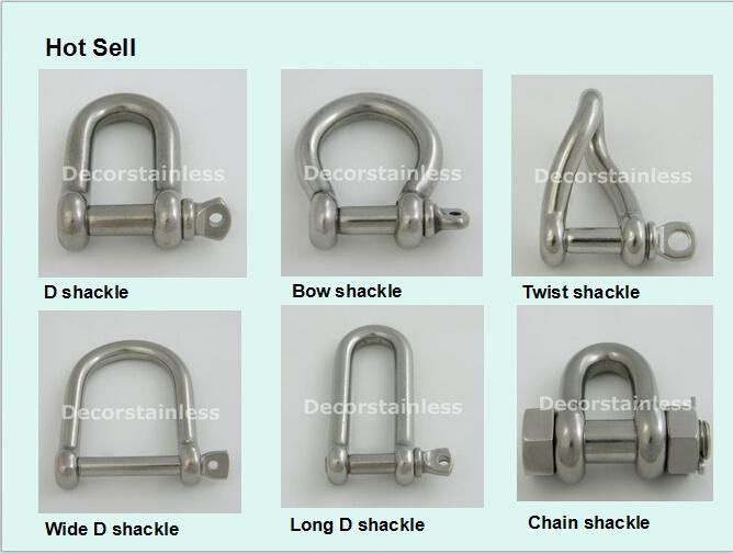 Stainless Steel Shackle with Lock Pin