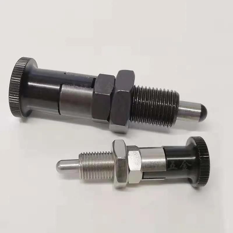 Thread Stainless Steel Non Lock-out Type Indexing Plunger with Pull Knob Nut