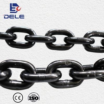 Alloy Steel Material Back G100 G80 Standard Welded Chain/Lifting Chain Hoist Chain Link Chain En818-7 CE