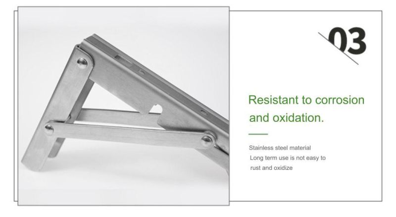 10% off / Stainless Steel Triangle Bracket for Wall Foldable Table