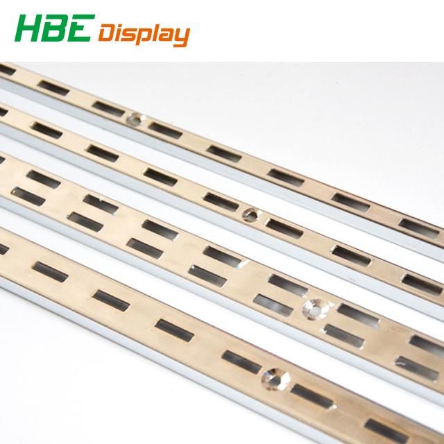 Grocery Store Chrome Plating Slotted Strut Channel for Wall Fixtures