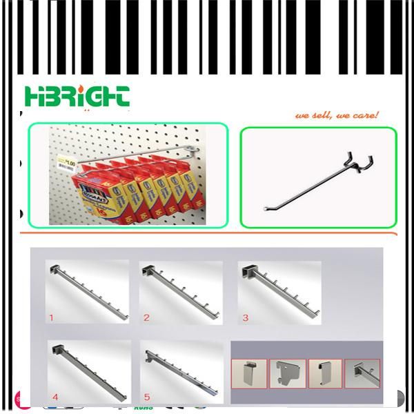 Single Prong Slatwall Groove Wall Dsiplay Hooks
