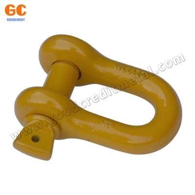 China Factory Wholesale Hardware Rigging Electric Galvanized U Shaped Shackle Us Type Steel Drop Forged Screw Pin D Anchor Shackle