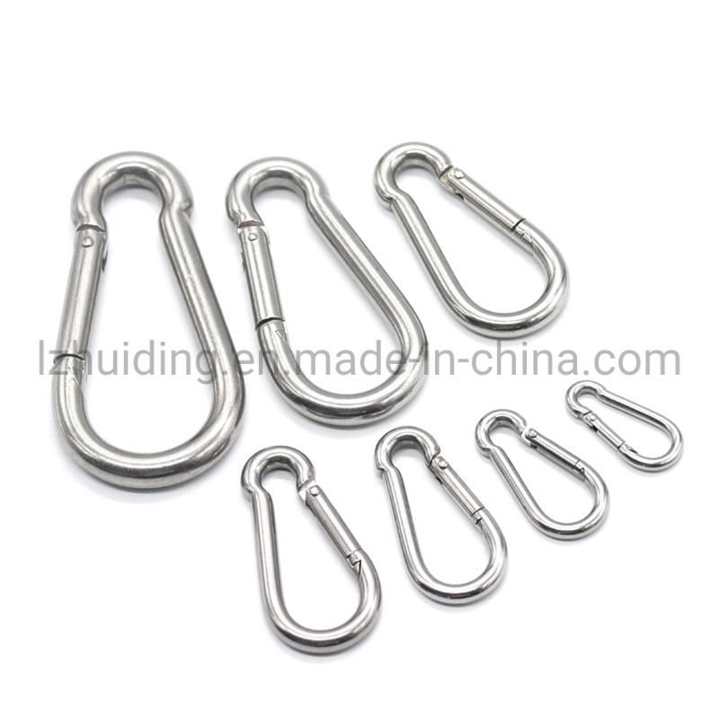 Stainless Steel Carabiner Snap Hook for Outdoor Hiking Camping