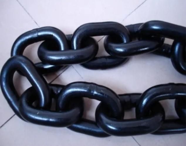 Multiple Use Black Welded Lifting Chain with High Strength
