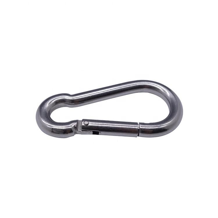 Stainless Steel Spring Snap Hook Carabiner Link Buckle Pack Grade Heavy Duty Quick Link for Camping Fishing Hiking Traveling