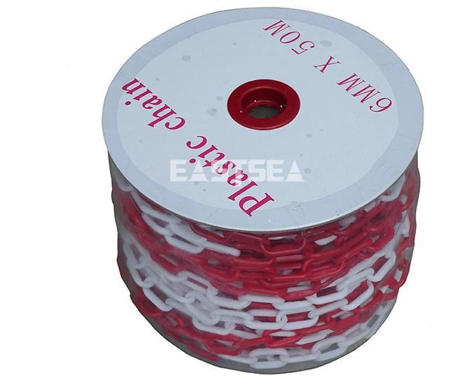 Cheap 50m Warning Traffic Safety Link Plastic Chain