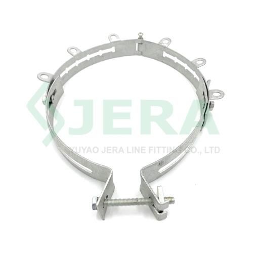 Aerial Pole Line Adjustable Fiber Optic Cable Pole Bracket