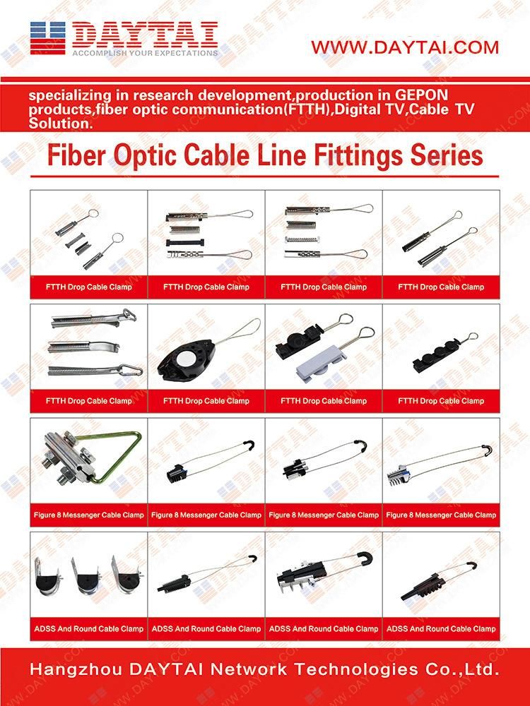 S Type FTTH High Tension Fiber Optic Tension Clamp