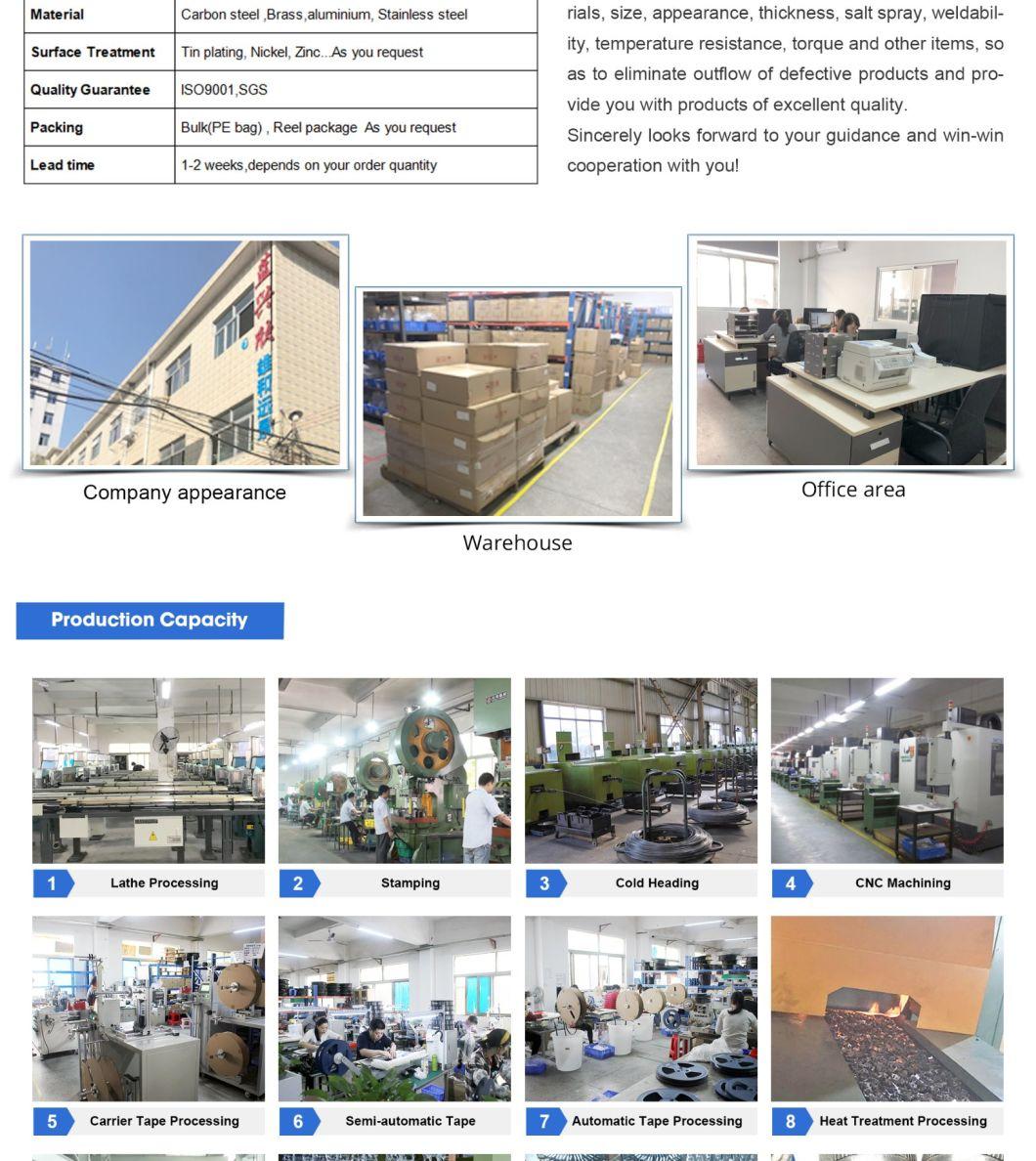 Smtso-M2-1et, SMD Nut, Weld Nut, Surface Mount Fasteners, Bulk/Brass