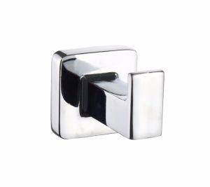 Zinc Alloy Wall Mounted Chrome Square Robe Hook