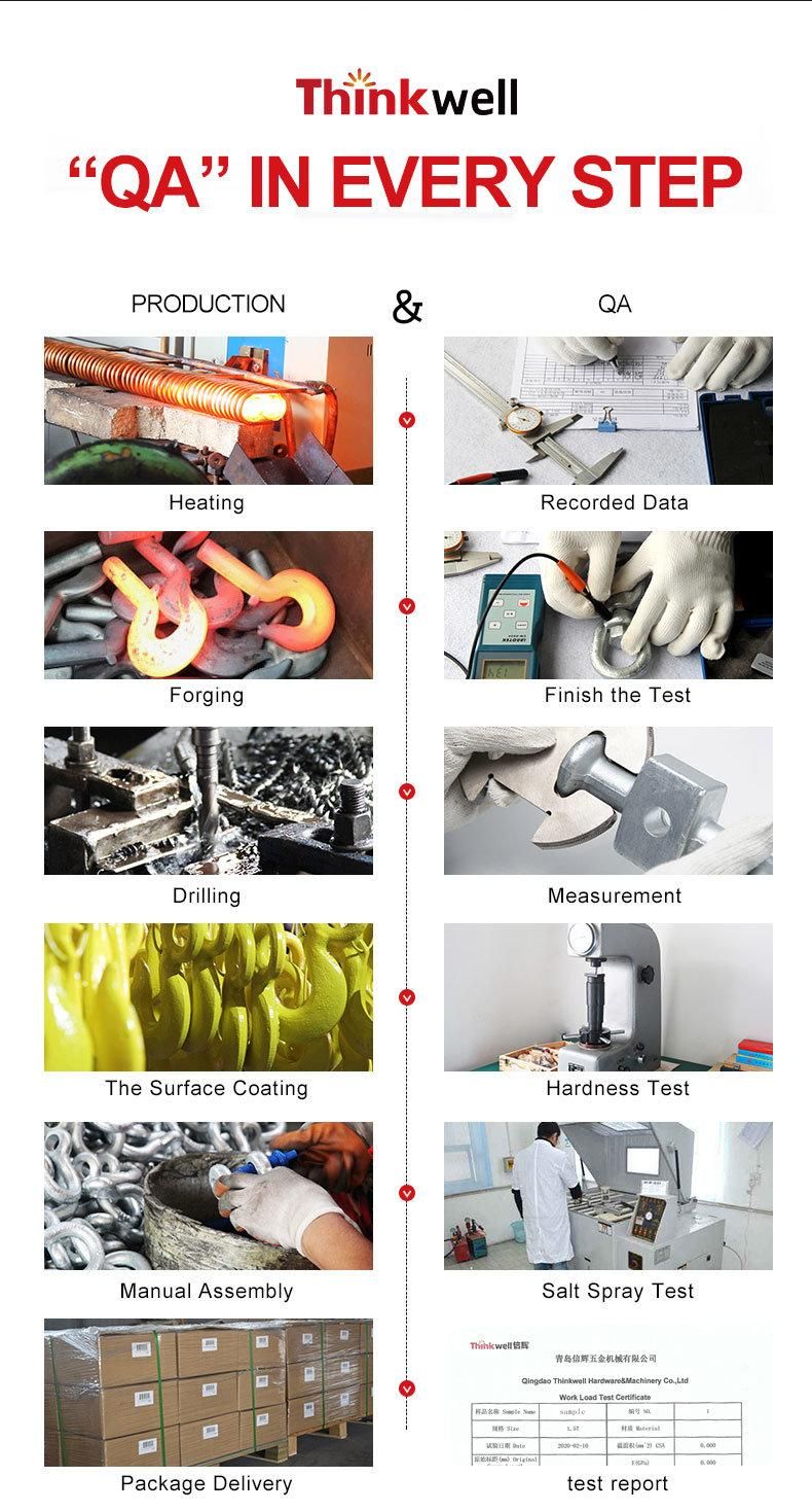 Thinkwell Forged Us Type Clevis Slip Hook with Latch