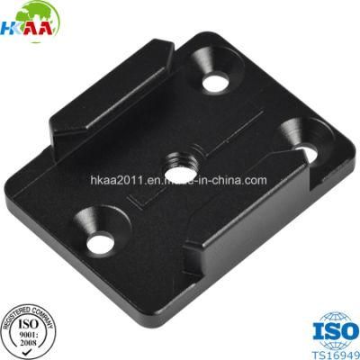 Precision Customized Black Anodized Aluminum Camera Top Mount Base