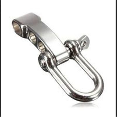 Adjustable Stainless Steel Shackle with Knurled Pin for Sporting