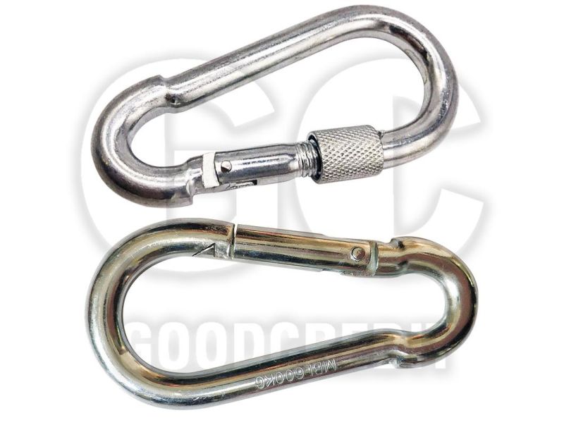 Snap Hook with Eyelet, E. Galvainzed or Stainless Steel Snap Hook