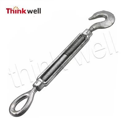 Drop Forged Carbon Steel Galvanized Us Type Turnbuckle