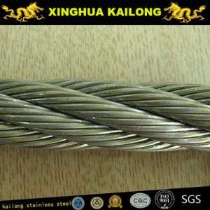7x7 (WSC) Galvanised Steel Wire Rope (1770n/Mm2 Rhol;40m Long With a Heavy Duty Wire Rope Thimble at One End)