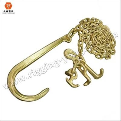 Iron Drum Packed 3/8&quot; Us Standard Tow Chain with J Hook