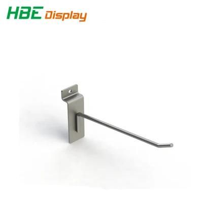 Single Prong Slat Wall Hanger Retail Display Accessories Supermarket Slatwall Hook