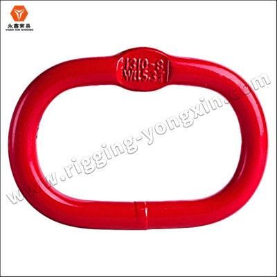 Factory Stable Quality Squashed Type Welded Oblong Master Link Rigging Clevis Grab Eye Slip Metal Steel Hook Hardware