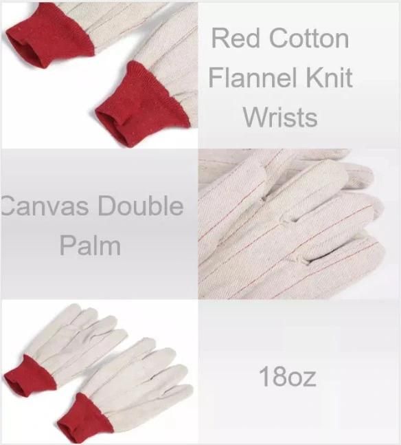 Welding Gloves Industrial Working Protective Rigger Cotton Gloves for Safety