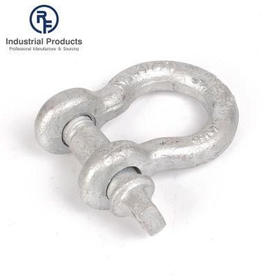 Hot Dipped Galvanized Carbon Steel Screw Pin Anchor Shackles