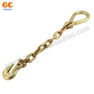 Yellow Zinc G70 G80 Chain with Clevis Grab Hook G70 Binder Chain