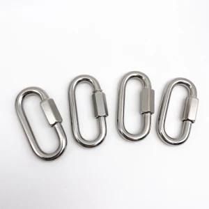 Stainless Steel &amp; Carbon Steel Pear Shape Quick Link Oval-Shaped Quick Link Ring