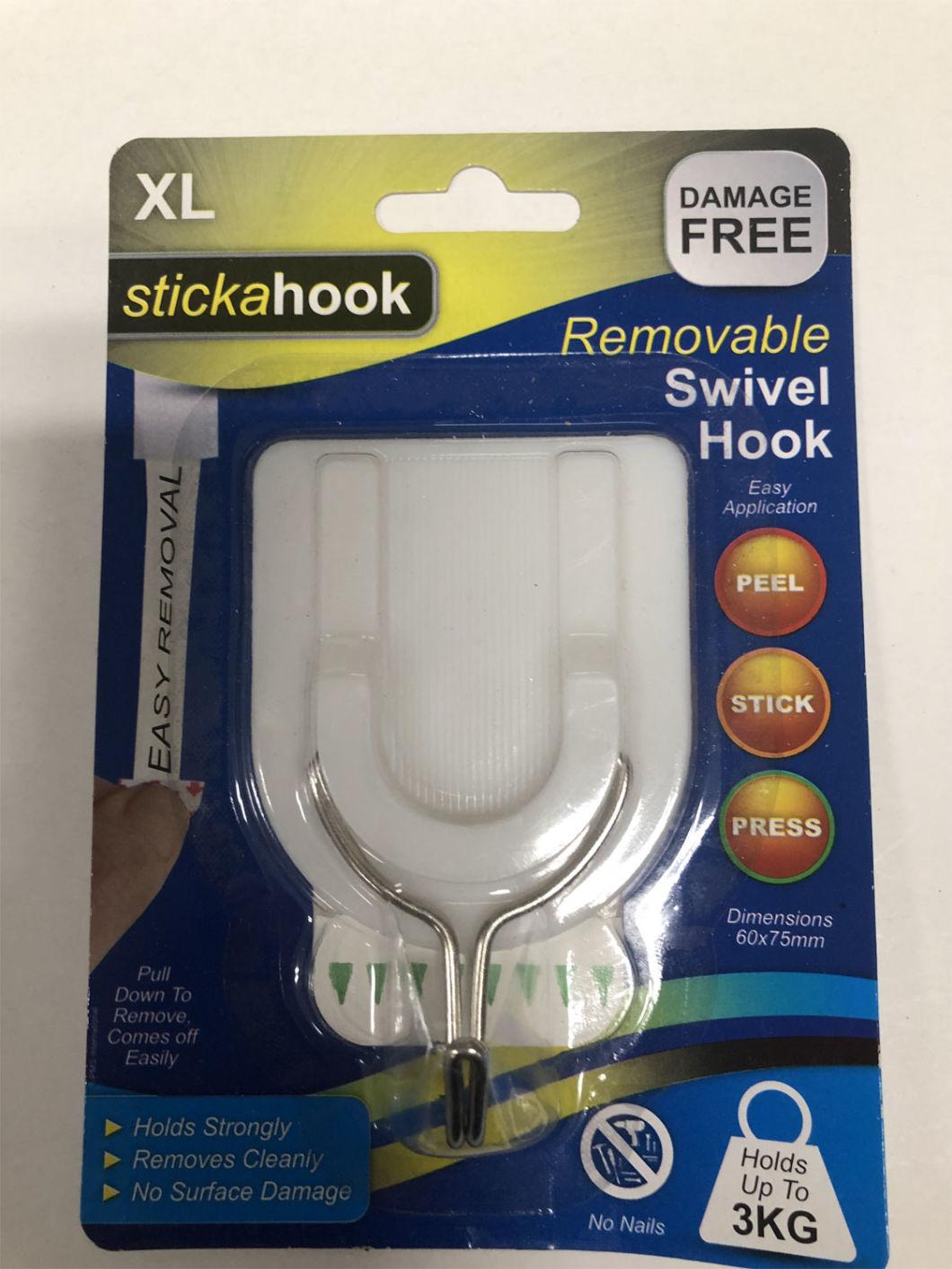 Stick Type Household Square Plastic Hook