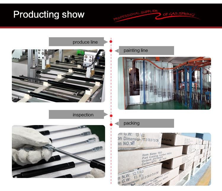 RoHS Locking Gas Spring for Functional Medical Bed